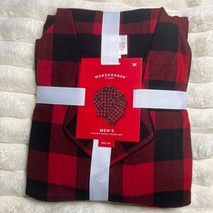 NEW Men's Buffalo Plaid Medium Flannel Pajamas Christmas
